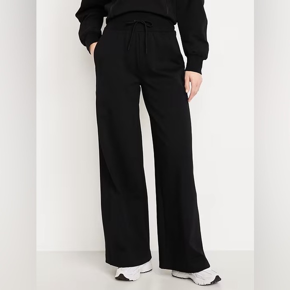 Old Navy Pants - NEW! Black Extra High-Waisted Dynamic Fleece Wide-Leg Sweatpants🩷 #784449